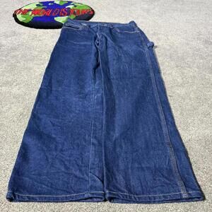 NAVY Y2K ACID WASHED RED KAP CARPENTER JEANS 😮‍💨